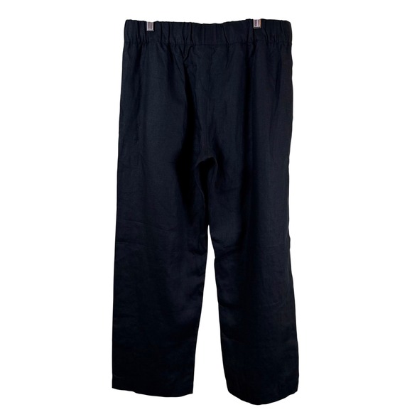 American Giant Women's Easy Linen Pant Size Medium Meteorite Cropped Minimalist - Picture 3 of 9